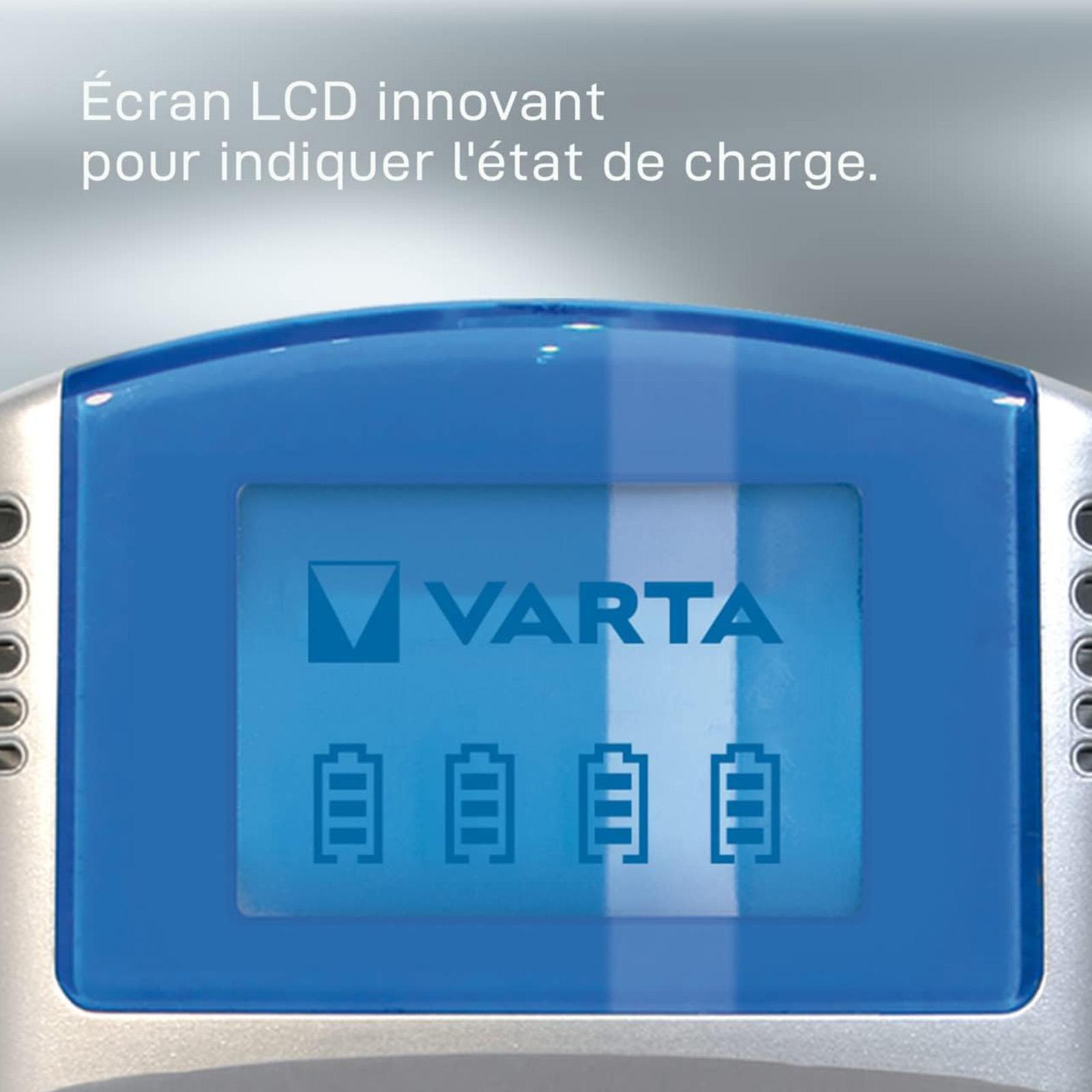 VARTA LCD Charger + 4 Piles AA 1 600 mAh miniature 5