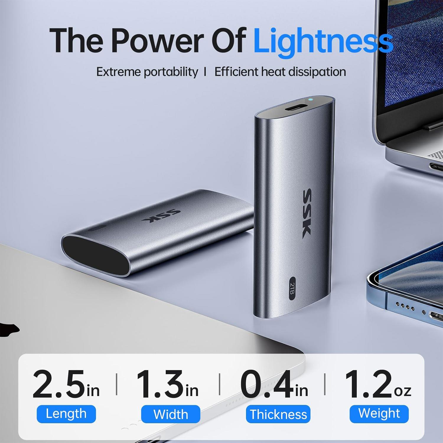 SSK SD600 Portable SSD 2TB miniature 7