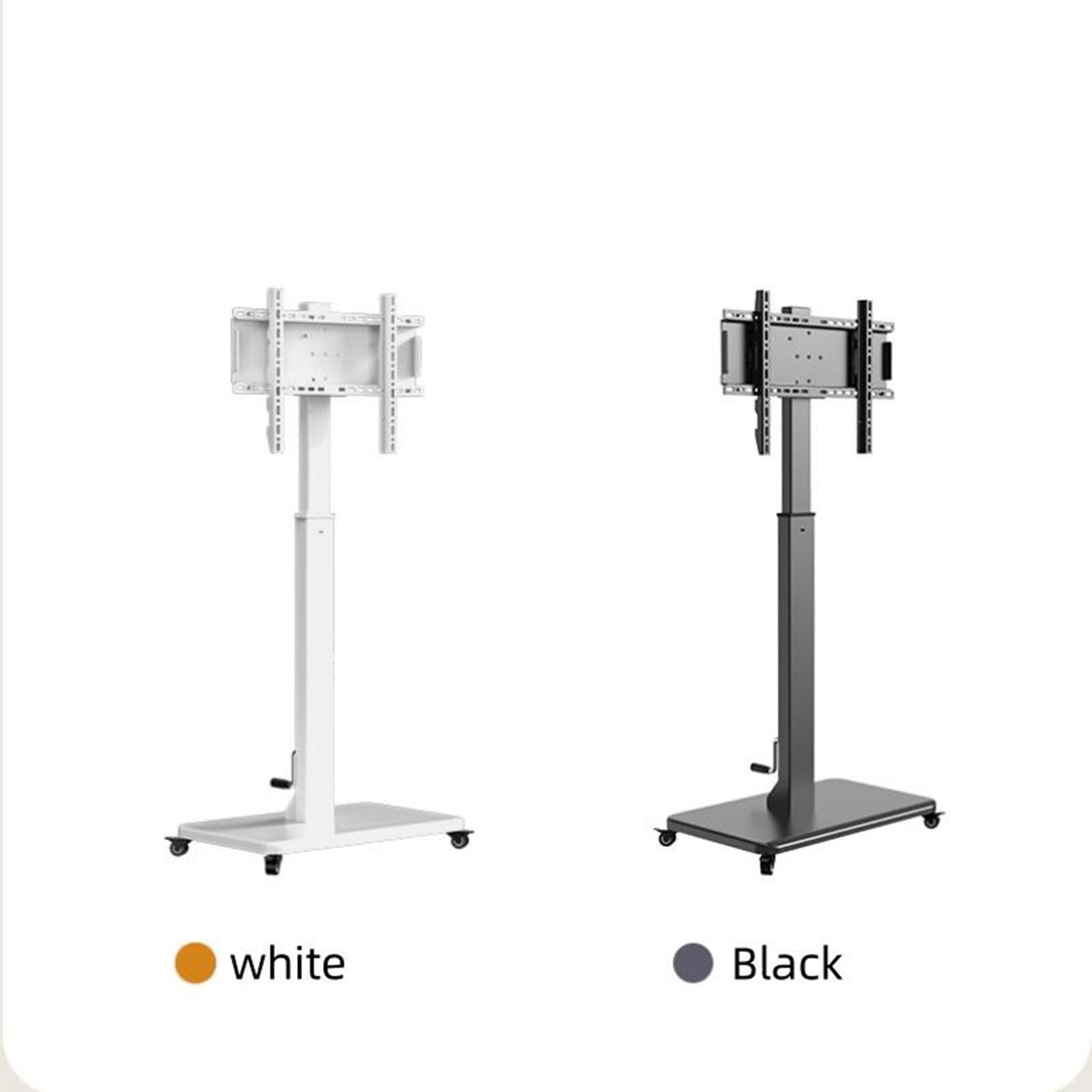 Support TV Mobile sur Roulettes avec Manivelle